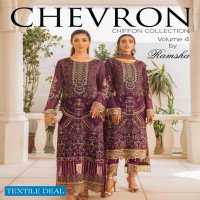 Ramsha Chevron Luxury Chiffon Collection Vol-4 Branded Pakistani Suits