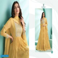 Sajawat Kalpi Vol-1 Wholesale Designer Gown With Bottom And Dupatta