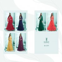 Sajawat Kalpi Vol-1 Wholesale Designer Gown With Bottom And Dupatta