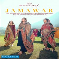 Mumtaz Art Jamawar Wholesale Pure Print With Work Dress Material