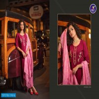 Vitara Saffair Wholesale Designer Fiona Silk Kurti Pant And Dupatta