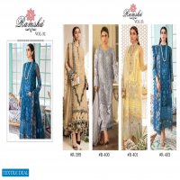 RAMSHA VOL 31 SERIES 399-402 EXCLUSIVE PAKISTANI FANCY DRESSES