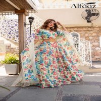 ALFAAZ VOL 4 BY STYLISHTA CHANDERI SILK DESIGNER LEHENGA CHOLI SUPPLIER