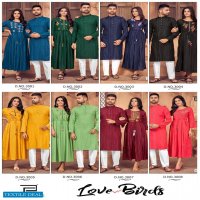 Blue HIll Love Birds Vol-3 Wholesale Husband And Wife Combo Kurtis