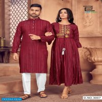 Blue HIll Love Birds Vol-3 Wholesale Husband And Wife Combo Kurtis