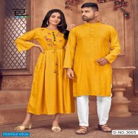 Blue HIll Love Birds Vol-3 Wholesale Husband And Wife Combo Kurtis