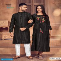 Blue HIll Love Birds Vol-3 Wholesale Husband And Wife Combo Kurtis