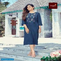 Krishriyaa Blush Wholesale Premium Viscose Reyon Kurtis