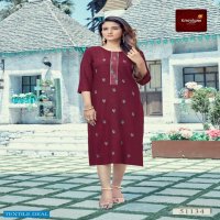 Krishriyaa Blush Wholesale Premium Viscose Reyon Kurtis