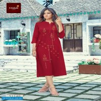 Krishriyaa Blush Wholesale Premium Viscose Reyon Kurtis