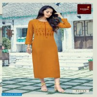 Krishriyaa Blush Wholesale Premium Viscose Reyon Kurtis
