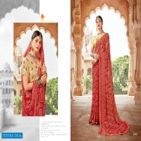 BANDHEJ BY 5D DESIGNER WEIGHTLESS BANDHANI TRADITIONAL WEAR SAREES