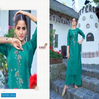 VAMIKA NAAZ VOL 3 VISCOSE SILK DESIGNER KURTI WITH PLAZZO WHOLESALER