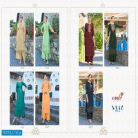 VAMIKA NAAZ VOL 3 VISCOSE SILK DESIGNER KURTI WITH PLAZZO WHOLESALER