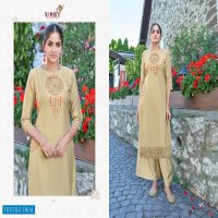 VAMIKA NAAZ VOL 3 VISCOSE SILK DESIGNER KURTI WITH PLAZZO WHOLESALER