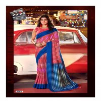 VINAMRA ROCKSTAR IKKAT VOL 1 COTTON PRINTED SARIS LOWEST COST SUPPLIER