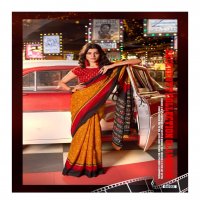 VINAMRA ROCKSTAR IKKAT VOL 1 COTTON PRINTED SARIS LOWEST COST SUPPLIER