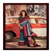 VINAMRA ROCKSTAR IKKAT VOL 1 COTTON PRINTED SARIS LOWEST COST SUPPLIER