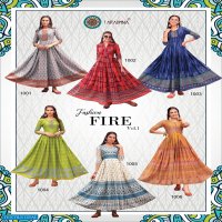 Aradhna Fashion Fire Vol-1 Wholesale Anarkali Long Kurtis
