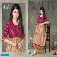 Kinti Kanika Vol-7 Wholesale Anarkali Kurtis Catalogs