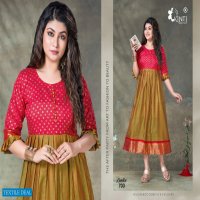 Kinti Kanika Vol-7 Wholesale Anarkali Kurtis Catalogs