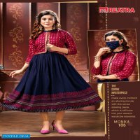 Reatra Monika Wholesale Designer Short Flare Kurtis