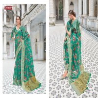 SANGAM PRINTS ANGEL ORGANZA DIGITAL PRINTED SARIS WHOLESALER