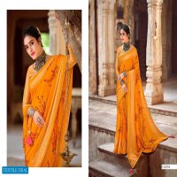 TEHZEEB VOL 5 BY 5 D DESIGNER CHIFFON PRINTED SARIS SUPPLIER