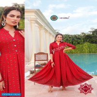 ARADHNA RIWAAZ VOL 3 RAYON LONG GOWN STYLE KURTIS ANARKALI PATTERN