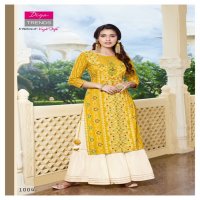 DIYA TRENDS FESTIVAL TADKA FANCY KURTI WITH PLAZZO SKIRT SARARA AND DUPATTA SET