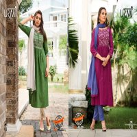 100 MILES URMI KURTI PANT AND DUPATTA 3 PCS READYMADE SET