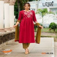 100 MILES URMI KURTI PANT AND DUPATTA 3 PCS READYMADE SET