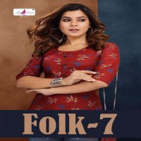 FOLK VOL-7 BY FLY FREE HEAVY RAYON SHORT TOP CATALOG
