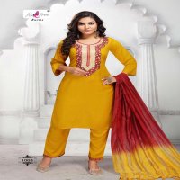 SATRANG BY FLY FREE HEAVY RAYON WITH WORK READYMADE SUIT CATALOG