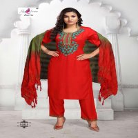 SATRANG BY FLY FREE HEAVY RAYON WITH WORK READYMADE SUIT CATALOG