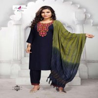 SATRANG BY FLY FREE HEAVY RAYON WITH WORK READYMADE SUIT CATALOG