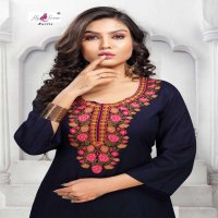 SATRANG BY FLY FREE HEAVY RAYON WITH WORK READYMADE SUIT CATALOG