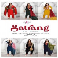 SATRANG BY FLY FREE HEAVY RAYON WITH WORK READYMADE SUIT CATALOG