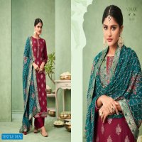 Glossy Gulnoor Wholesale Viscose Dola Jacquard Salwar Kameez