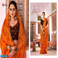 Manthan Rushali Wholesale Chiffon Fancy Indian Sarees