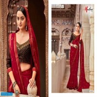 Manthan Rushali Wholesale Chiffon Fancy Indian Sarees