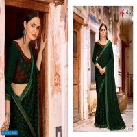 Manthan Rushali Wholesale Chiffon Fancy Indian Sarees