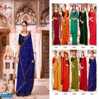 Manthan Rushali Wholesale Chiffon Fancy Indian Sarees