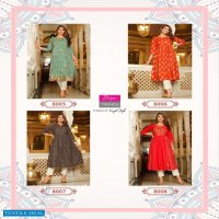 Diya Ethnicity Vol-8 Wholesale Full Ghera Long Kurtis