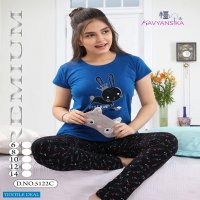 Kavyansika Girls 5122 Wholesale Kids Night Suits