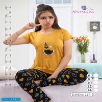 Kavyansika Girls 5122 Wholesale Kids Night Suits