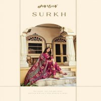 JAY VIJAY SURKH BEMBERG SILK EMBROIDERY SALWAR KAMEEZ