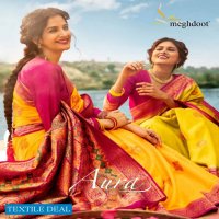 Meghdoot Aura Wholesale Designer Silk Based Indian Sarees