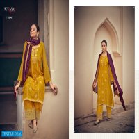 Karma Ruhaniyat Vol-3 Wholesale Silk Jacquard Top Salwar Kameez