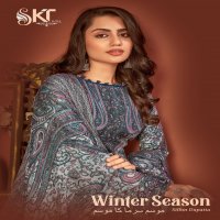 SKT Winter Season Wholesale Pashmina Twill Winter Dress